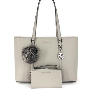 3PCS Michael Kors Large Sady Tote Wallet Charms